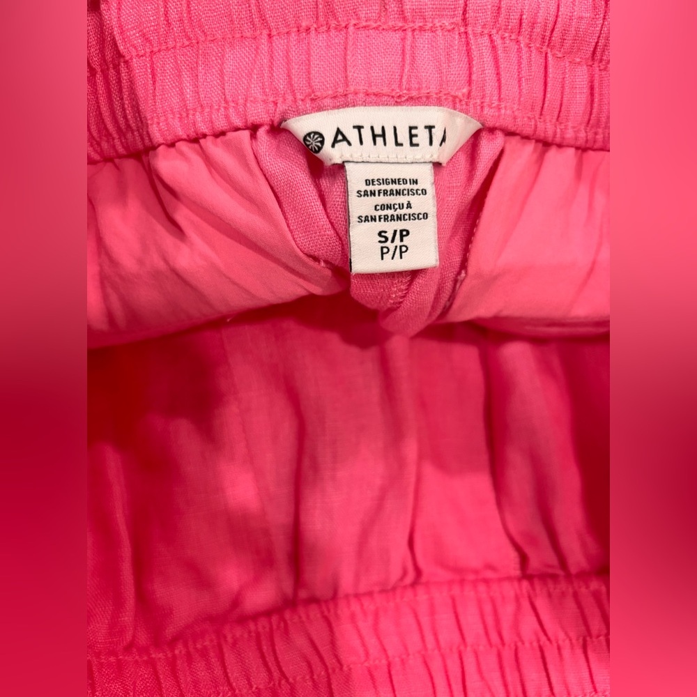 NWT Athleta Retreat Linen High Rise Wide Leg Pant - Picture 6 of 7